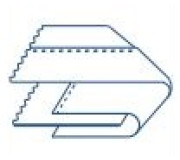 Пристосування для окантовки в два складання