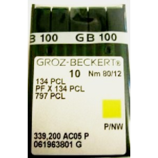 Голка Groz-Beckert 134PCL, PFx134PCL лопатка з товстою колбою 10 шт/уп