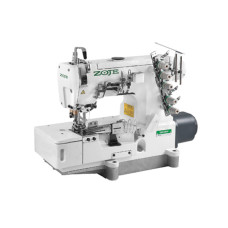 Zoje ZJ-W562-2-356 BD-D3B Трехголкова плоскошовна п'ятиниточна машина для окантовки з прямим приводом