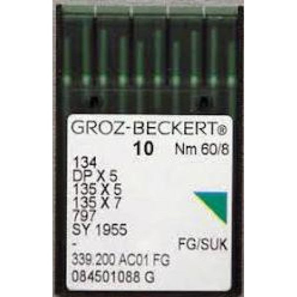 Голка Groz-Beckert 134, DPx5, 135x5 FG з товстою колбою для трикотажу 10 шт/уп