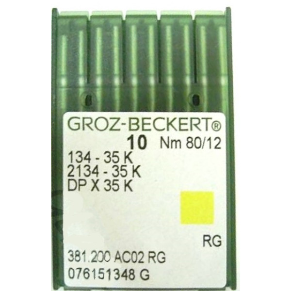 Голка Groz-Beckert 134-35K, 2134-35K для колонкових машин 10 шт/уп