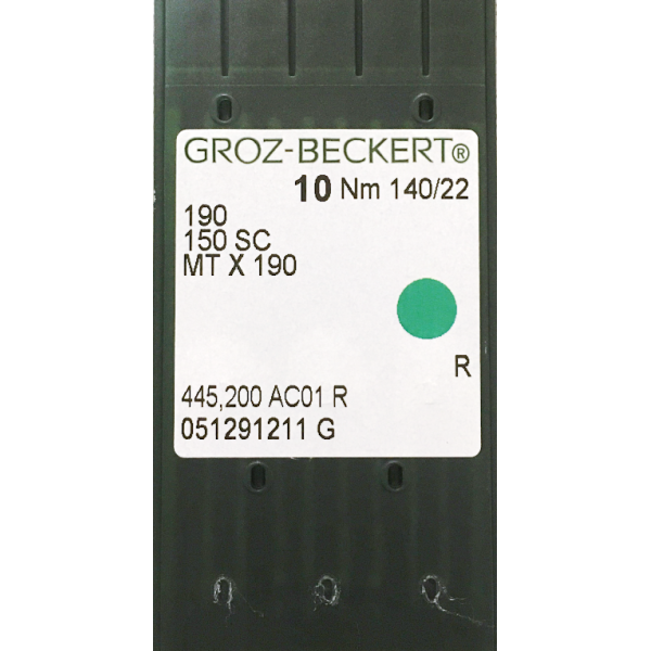 Игла Groz-Beckert 190/150 SC/MTX190 Упаковка 10шт