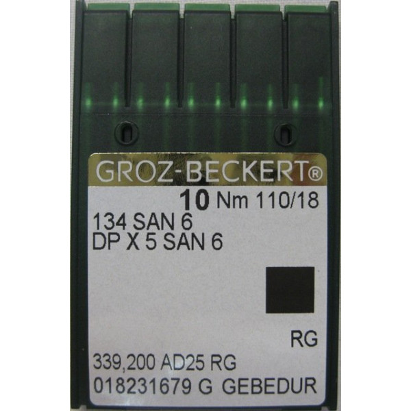 Голка Groz-Beckert 134 SAN 6 GEBEDUR покращена для джинса 10 шт/уп