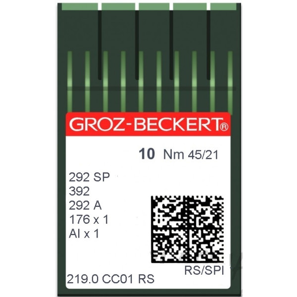 Игла Groz-Beckert 176x1, 292A, 292SP 10 шт/уп