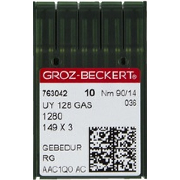 Голка Groz-Beckert UY128GAS SAN 6 GEBEDUR покращена розпошивальна для джинса 10 шт/уп