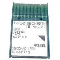 Голка Groz-Beckert 1906, 135x53, 1963FFG №110 трикотажна в упаковці 10 шт