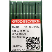 Голка Groz-Beckert 135x16 RTW, 135x16 NRTW, DPx16 LR права лопатка на важні машин 10 шт/уп