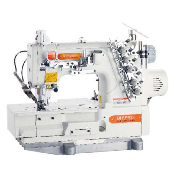 Siruba F007KD-W122-356/FHA/UTJ Плоскошовна швейна машина (розпошивалки) з вбудованим сервомотором і електрообрізкой верхніх і нижніх ниток