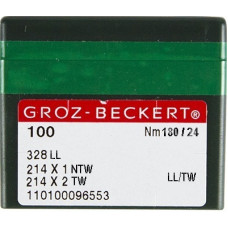 Голка Groz-Beckert 328LL, 214x2NTW, 214x2TW №200 для шкіри на мокасинну машину 10 шт/уп