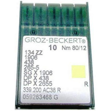 Игла Groz-Beckert 1906,135x53,SGx1906 №80 в упаковке 10 шт