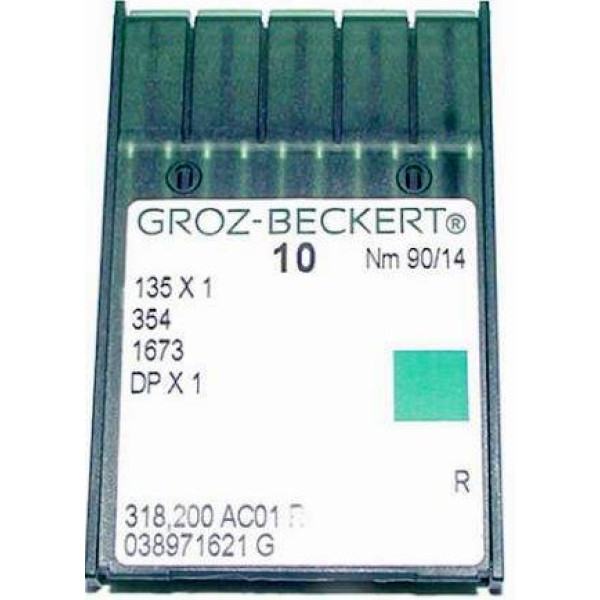 Игла Groz-Beckert 135x1, 354, 1673, DPx1 10 шт/уп