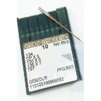Голка Groz-Beckert 134, DPx5, 135x5 FFG GEBEDUR з товстою колбою і позолотою для трикотажу 10 шт/уп