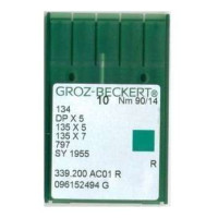 Игла Groz-Beckert 134, DPx5, 135x5, 135x7 с толстой колбой по 10 шт/уп