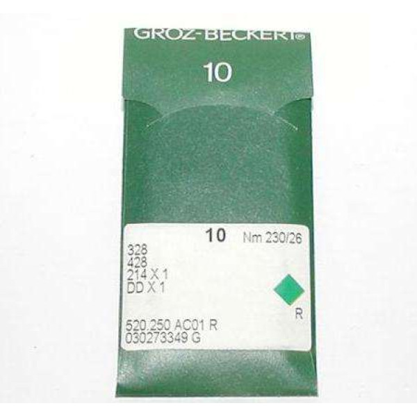 Голка Groz-Beckert 328, 214x1, DDx1 для мокасинної машини 10 шт/уп