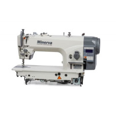 Minerva M6160JE4-H беспосадочная машина с игольным транспортом, увеличенным челноком и автоматикой