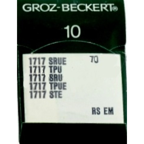 Голка Groz-Beckert 1717 SRUE, 1717 TPU для підшивочної машини в упаковці 10 шт.