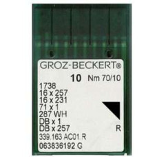 Голка Groz-Beckert DBx1,1738,16x257,71x1 з тонкою колбою 10 шт/уп