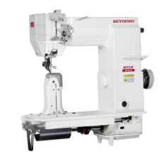 Beyoung BM-9910B одноигольная колонковая машина с приводным роликом и функцией закрепки