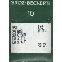 Игла Groz-Beckert 251, 29 BNS, 29-C-300 для подшивочной машины 10 шт/уп.
