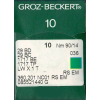 Голка Groz-Beckert 29BD, 29BC, 1717BE, LWx1T для підшивочної машини в упаковці 10 шт.