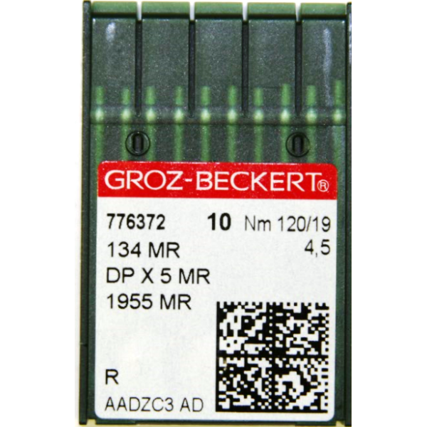 Игла Groz-Beckert 134 MR, DPx5 MR, 1955 MR, 134 SAN 11 с толстой колбой в упаковке 10 шт