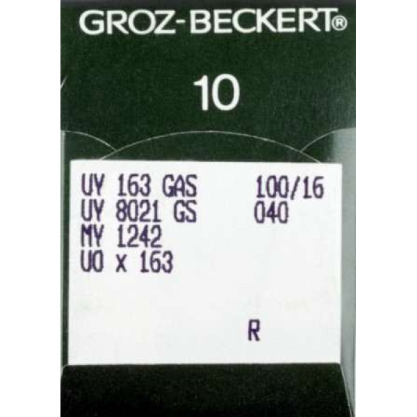Голка Groz-Beckert UY163GAS, UY8021GS розпошивальна 10 шт/уп