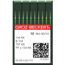 Игла Groz-Beckert 134 KK, B134, 797KK FFG  (80-90) трикотажная с толстой короткой колбой 10 шт/уп
