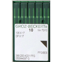 Голка Groz-Beckert 135x17, DPx17 FFG закруглена для важких машин 10 шт/уп