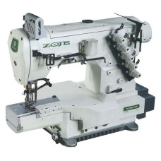 Zoje ZJC2500-156M Триголкова  п'ятиниткова плоскошовна машина з циліндричною платформою