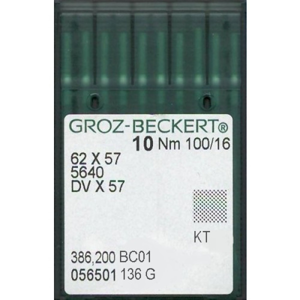 Голка Groz-Beckert 62x57, 5640, DVx57 KT №140 тефлонова для багатоголкових машин 10 шт/уп