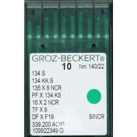 Голка Groz-Beckert 134S, 135x8NCR, PFx134KS з товстою колбою для мягкої шкіри 10 шт/уп