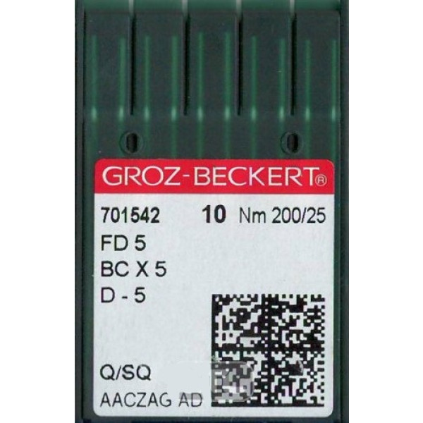 Игла Groz-Beckert FD 5/D-5/BCX5 Упаковка 10шт