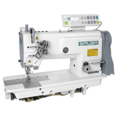 Siruba Т828-45-064М/C (Н/С) Двухигольная машина челночного стежка с автоматикой и встроенным сервоприводом