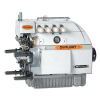 Siruba 757F-516М2-35EC промисловий п'ятинитковий з циліндричною платформою і електричним пристроєм обрізки нитяною ланцюжка