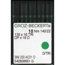 Голка Groz-Beckert 135x16TRI, DPx16D для шкіри 10 шт/уп