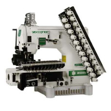 Zoje ZJ1414-100-403-601-613-12064 Двенадцатиигольная машина с цилиндрической платформой двухниточного цепного стежка