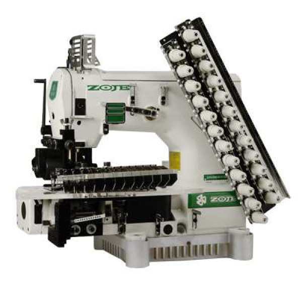 Zoje ZJ1414-100-403-601-613-12064 Дваннадцятиголкова машина з циліндричною платформою двохниткового ланцюгового стібка