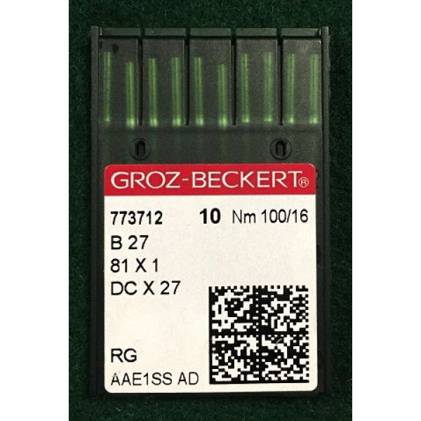 Игла Groz-Beckert B27, 81x1, DCx27, DCx1 оверлочная 10 шт/уп