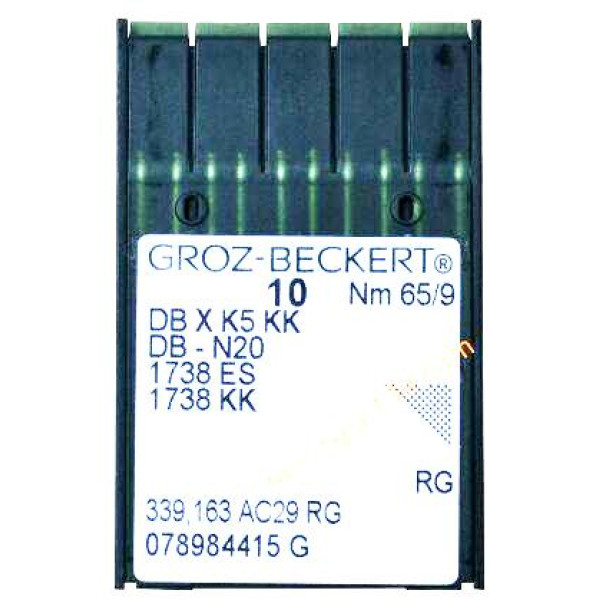 Голка Groz-Beckert DBxK5 KK, 1738KK, DB-N20 вишивальна 10 шт/уп