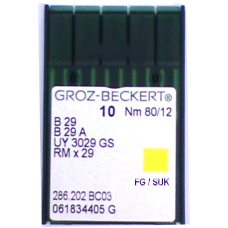 Игла Groz-Beckert B29, B29A, UY3029GHS FG оверлочная трикотажная 10 шт/уп