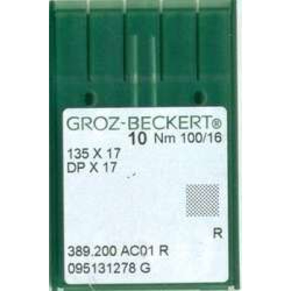 Голка Groz-Beckert 135x17, DPx17 для важких машин 10 шт/уп