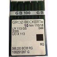 Голка Groz-Beckert UY113GS, 2055, UOx113 для машин ціпного стібка 10 шт/уп