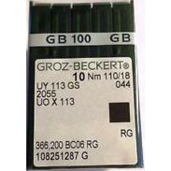Голка Groz-Beckert UY113GS, 2055, UOx113 для машин ціпного стібка 10 шт/уп