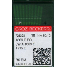 Игла Groz-Beckert 1669E EO/1715E/LWX1669E Упаковка 10шт