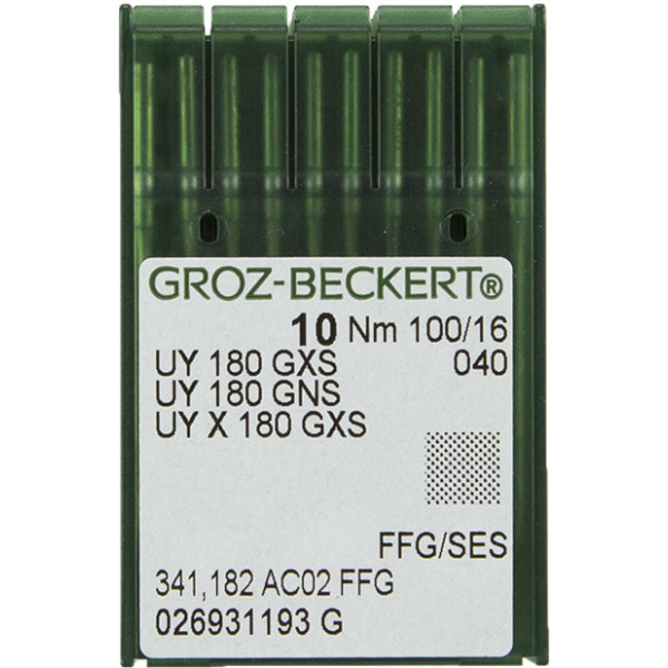 Игла Groz-Beckert UY180GXS, UY180GNS в упаковке 10 шт.