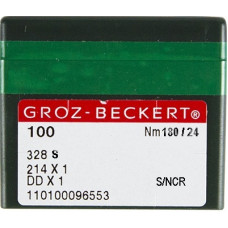 Игла Groz-Beckert 328S, 428S, 214x2NCR №180 для кожи на мокасинную машину 10 шт/уп