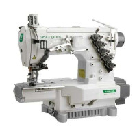 Zoje ZJC2521-156M-BD-D3C распошивальная машина с цилиндрической платформой, автоматикой и подрезкой края материала