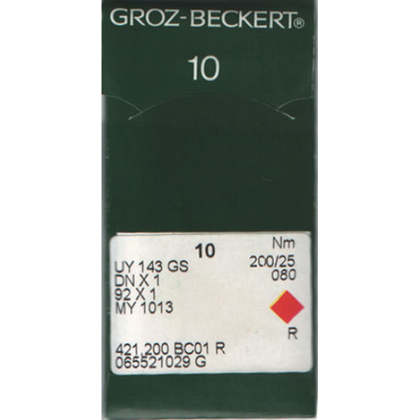 Голка Groz-Beckert UY143GS, 92x1, MY1013, DNx1 для мішкозашивочної машини 10 шт/уп