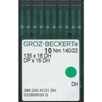 Игла Groz-Beckert 135x16DH, DPx16DH для кожи 10 шт/уп