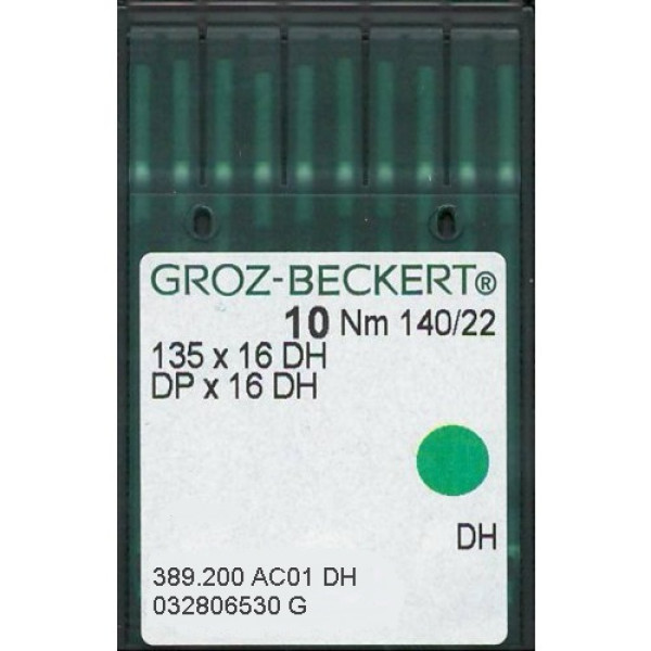 Голка Groz-Beckert 135x16DH, DPx16DH для шкіри 10 шт/уп